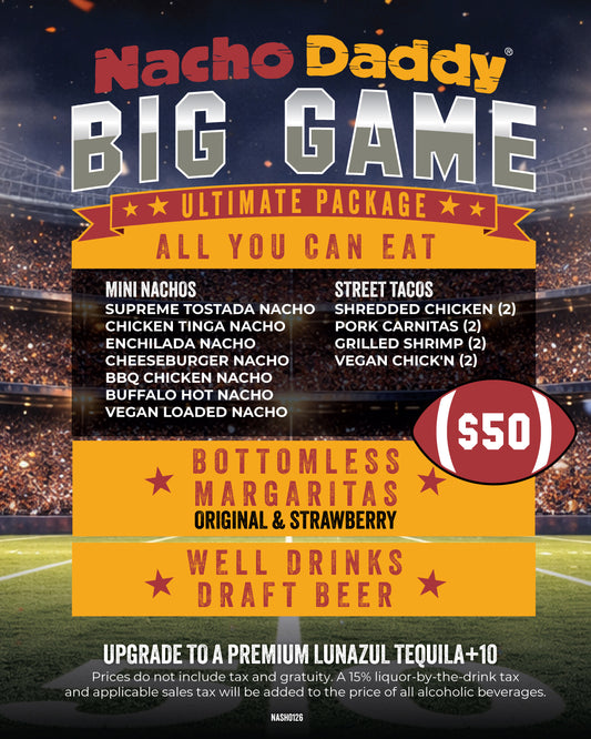 Nacho Daddy Superbowl Viewing Party NASHVILLE